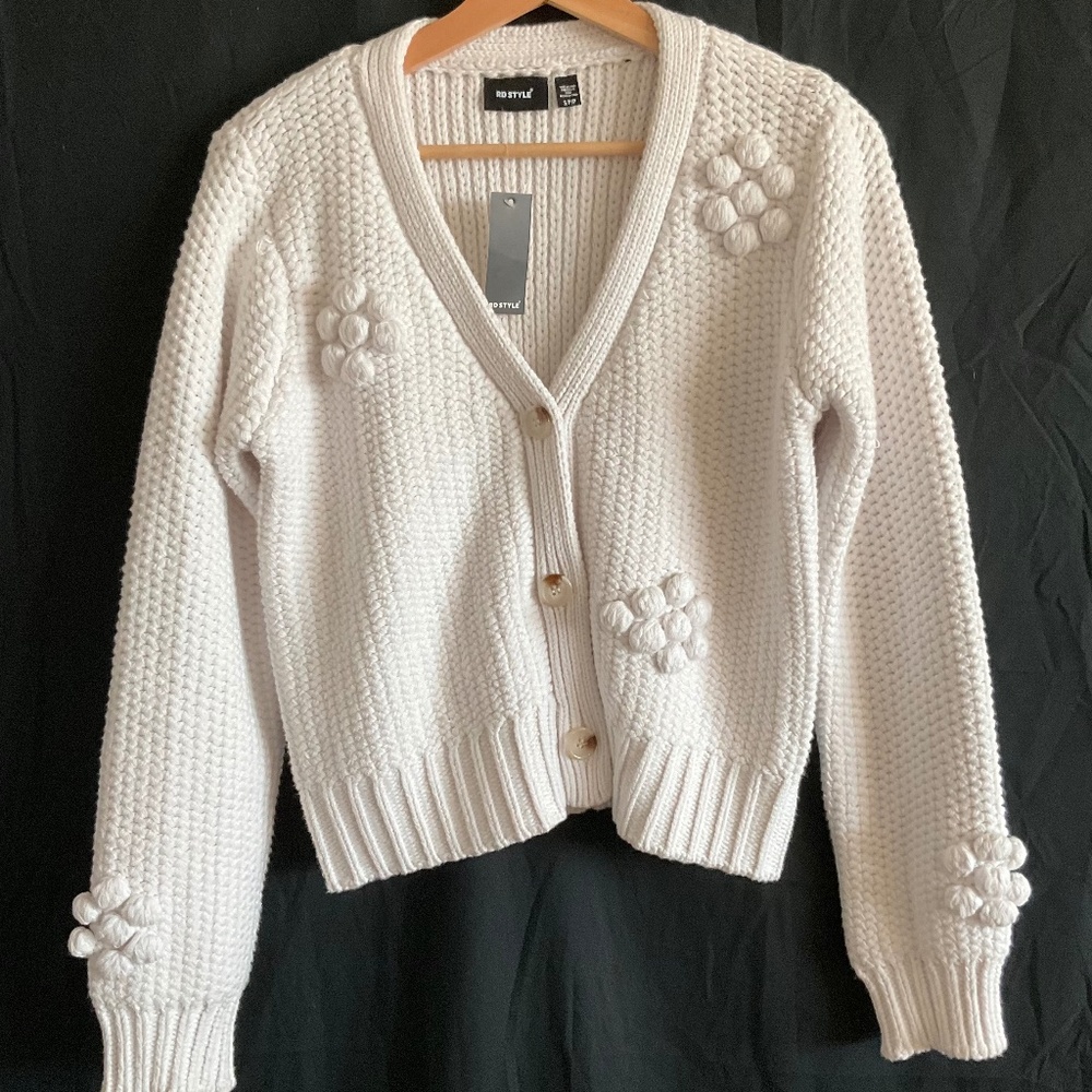 RD STYLE CARDIGAN SWEATER~SIZE S/P/P~BRAND NEW WITH TAGS!